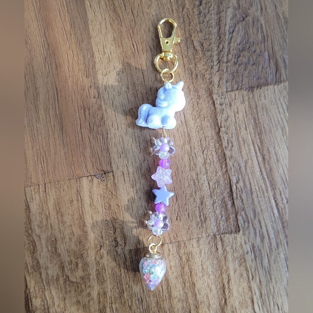 New Purple Unicorn Purse Or Backpack Charm